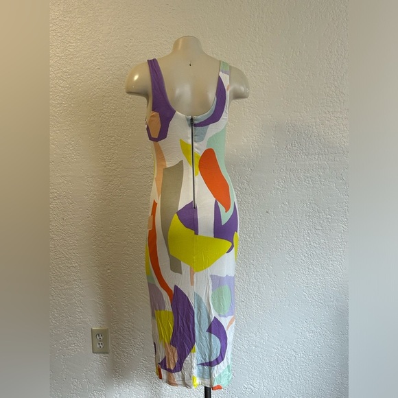 Alice + Olivia James Scoop-neck Sleeveless Fitted Dress SZ 4 - Picture 5 of 13